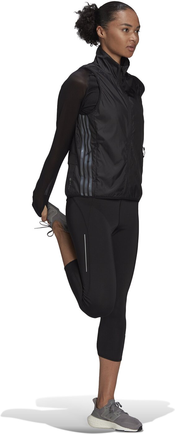adidas - Run Icon 3-Streifen Running Wind Weste Damen black kaufen